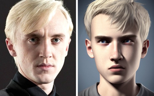 Diện mạo Draco Malfoy qua công nghệ AI
