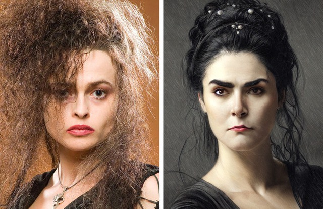 Bellatrix Lestrange phiên bản sách qua AI