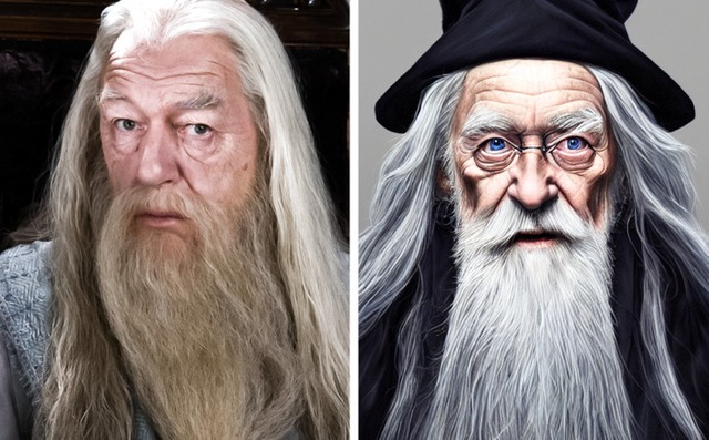 Albus Dumbledore chuẩn sách qua AI tái hiện
