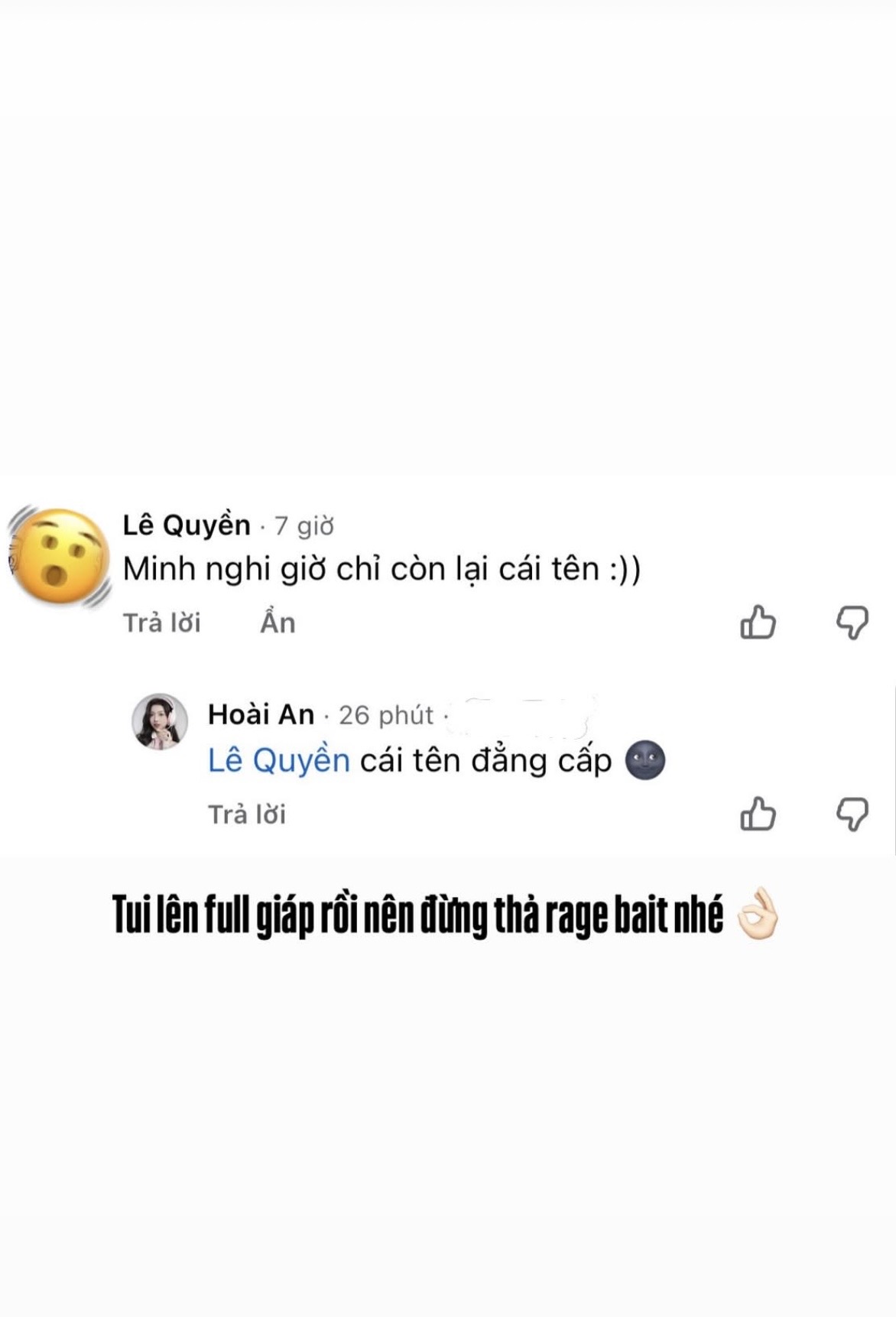 Phản ứng văn minh của MC Hoài An trước câu chuyện so sánh