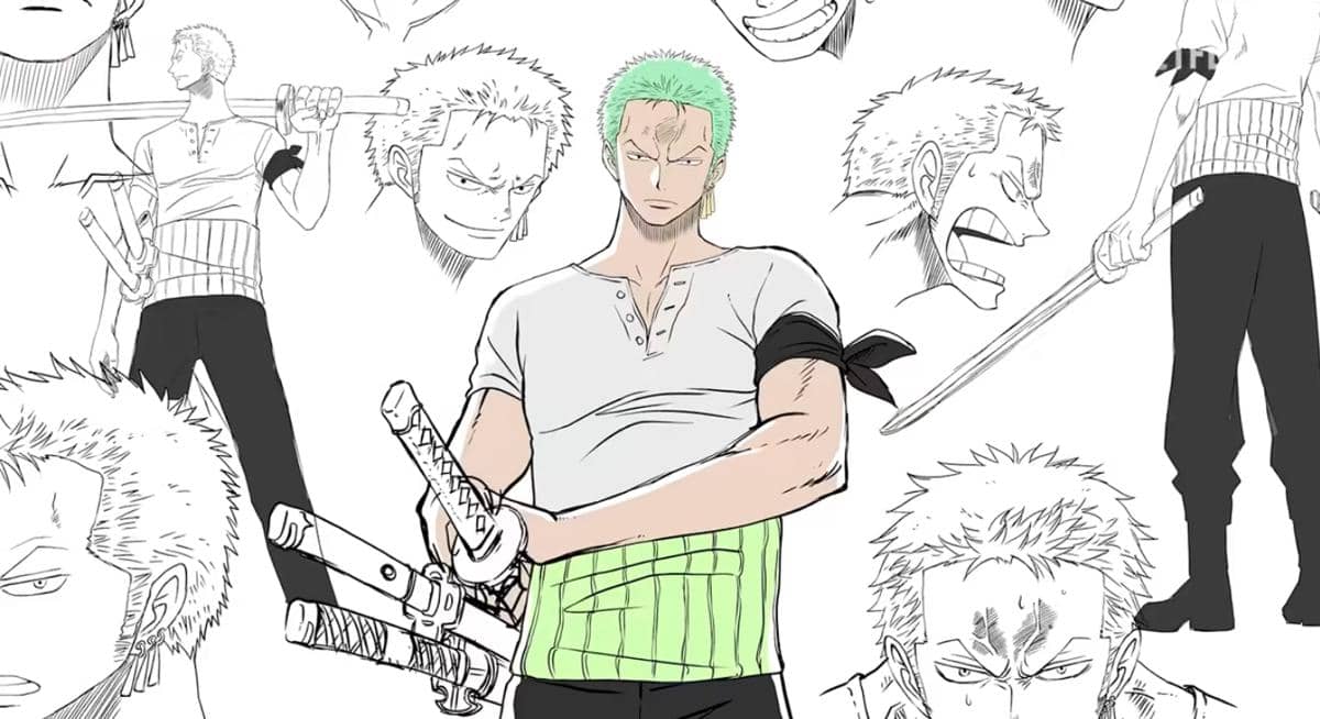 Zoro cơ bắp trong One Piece remake