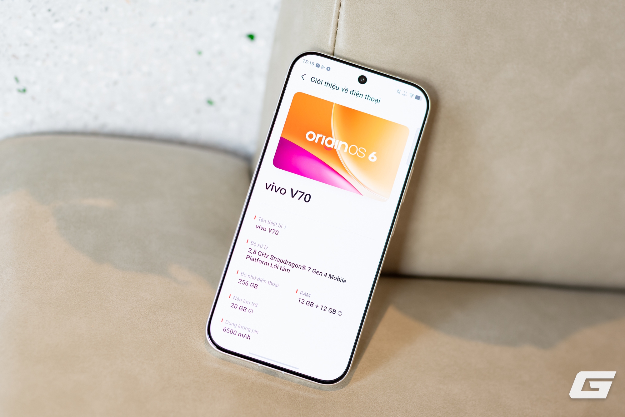 Cấu hình mạnh mẽ trên vivo V70