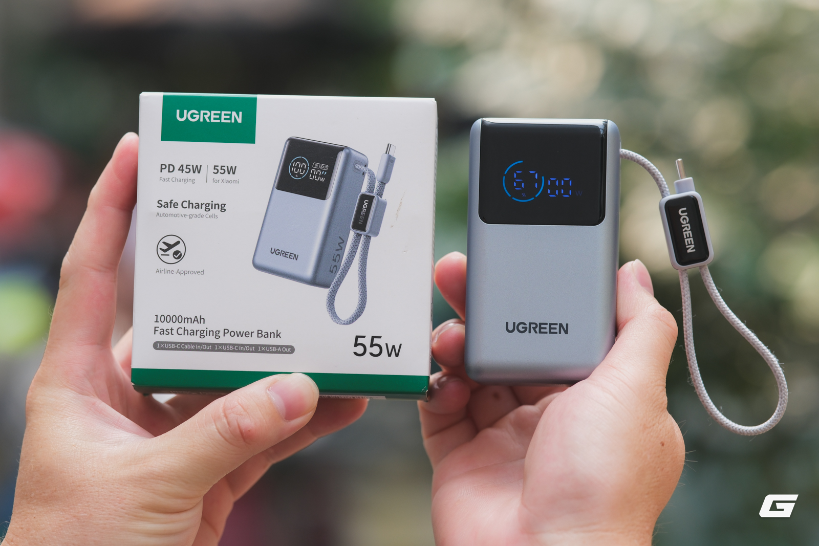 Pin dự phòng nhỏ gọn tích hợp dây USB-C công suất cao sạc được MacBook