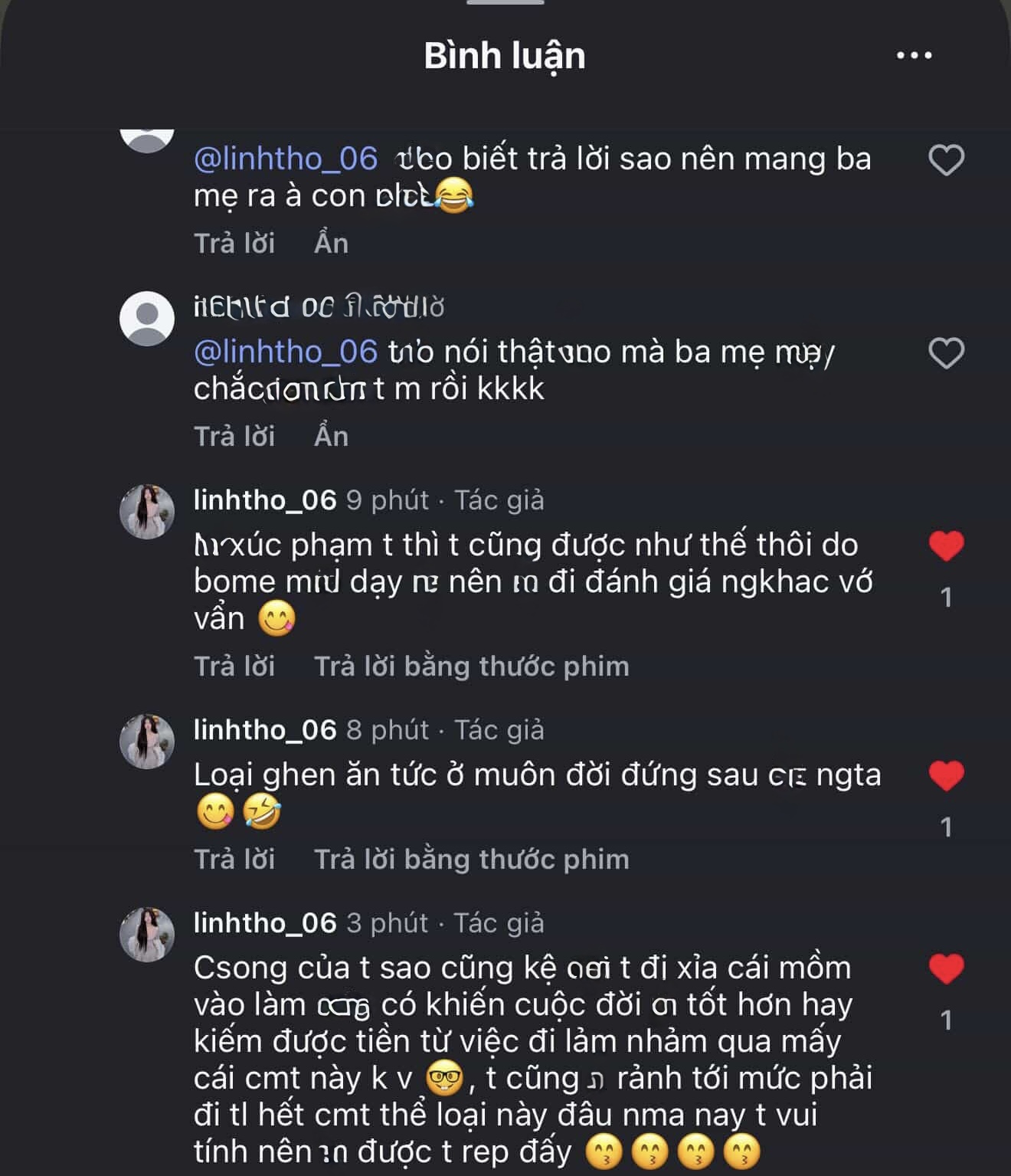 Linh Thỏ đáp trả gay gắt bình luận tiêu cực