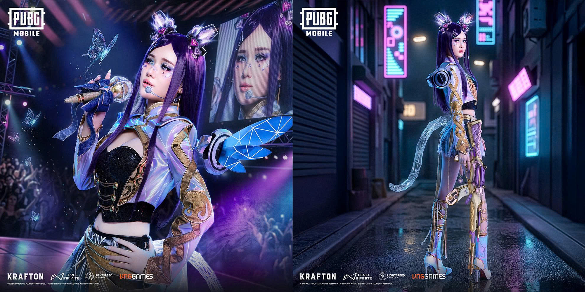 PUBG MOBILE hợp tác streamer Ms Three ra mắt giáp tối thượng “Thần Tượng Ngân Hà