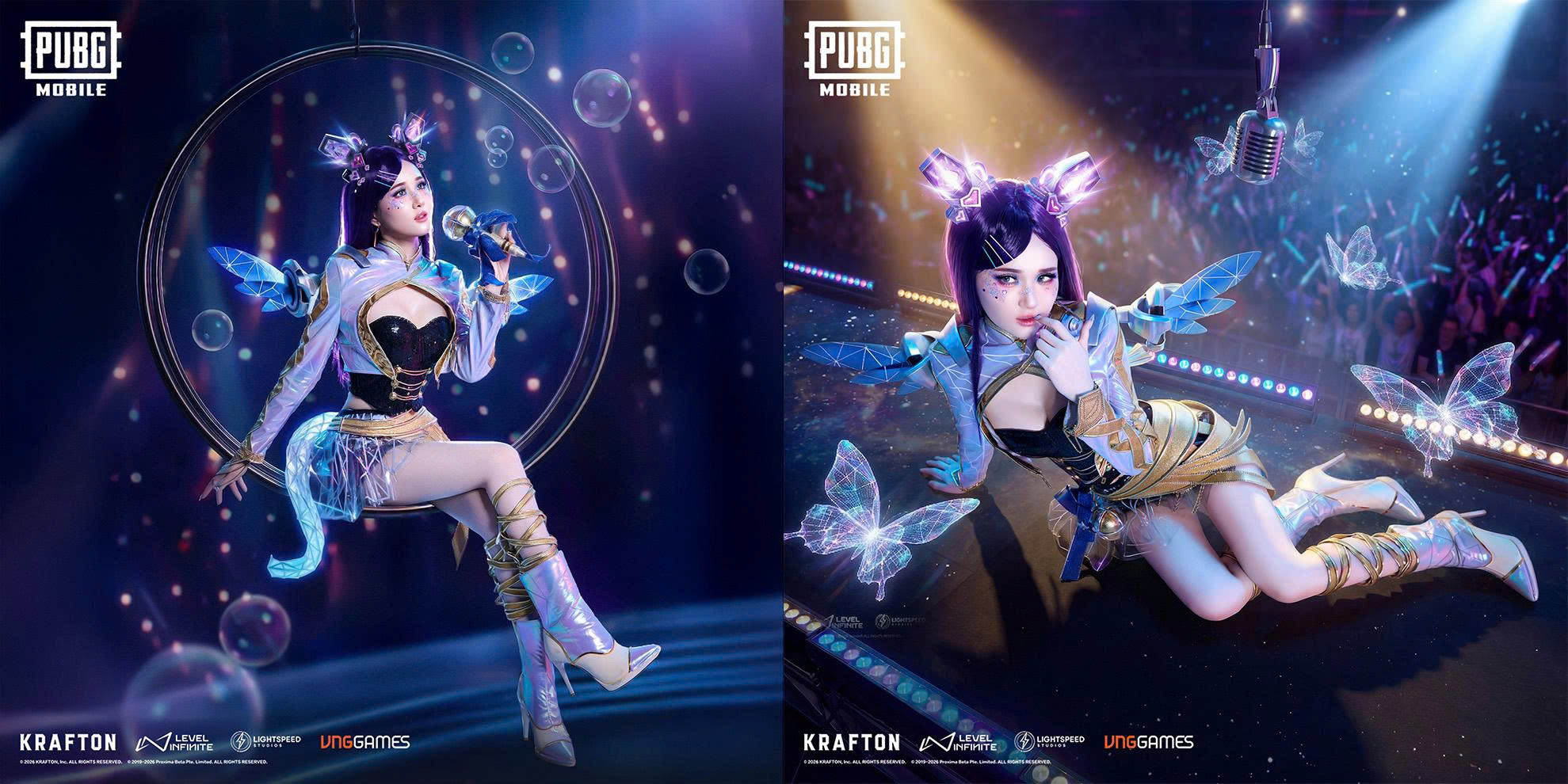 PUBG MOBILE hợp tác streamer Ms Three ra mắt giáp tối thượng “Thần Tượng Ngân Hà