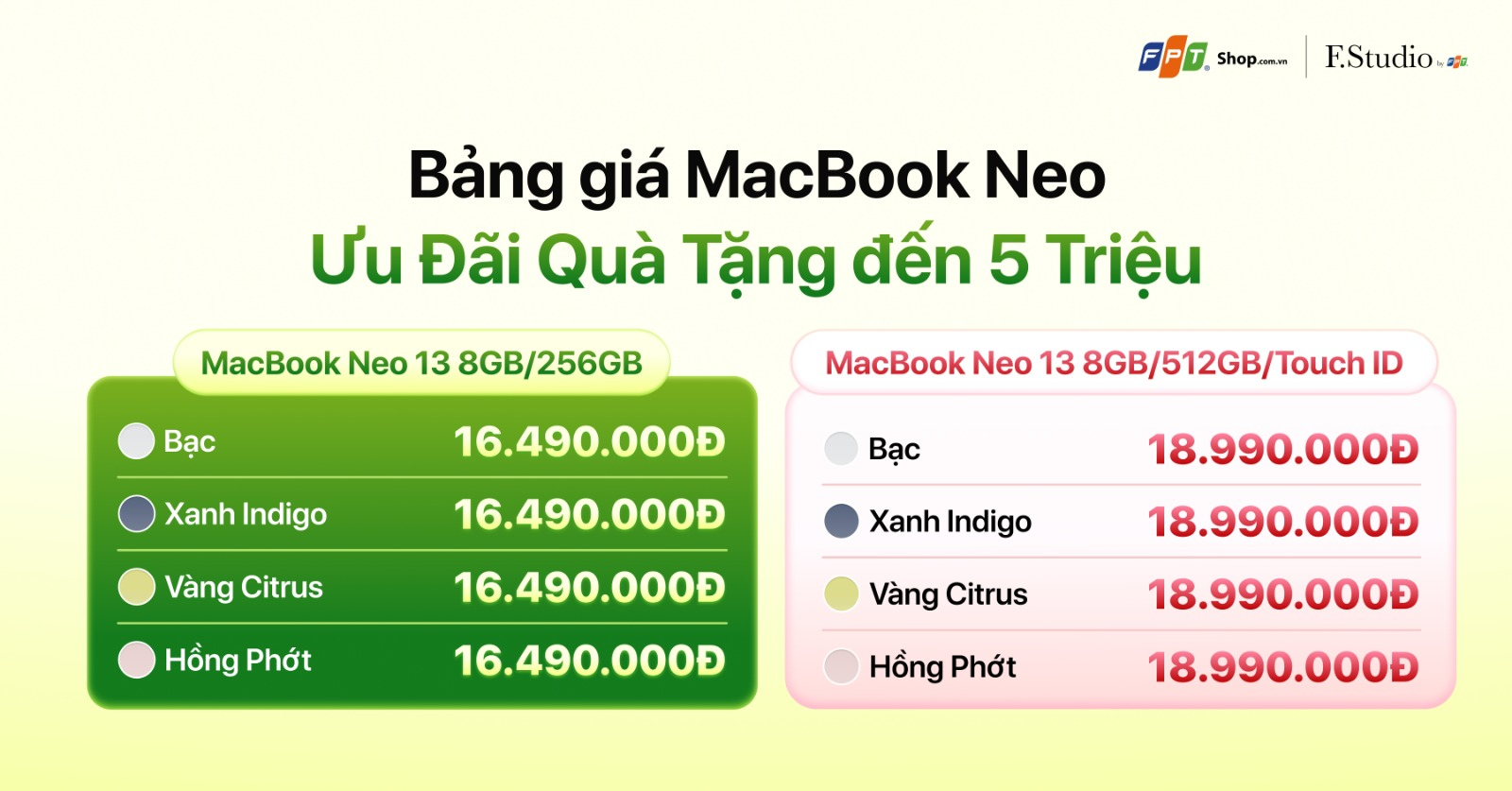 Màn hình Liquid Retina của MacBook Neo