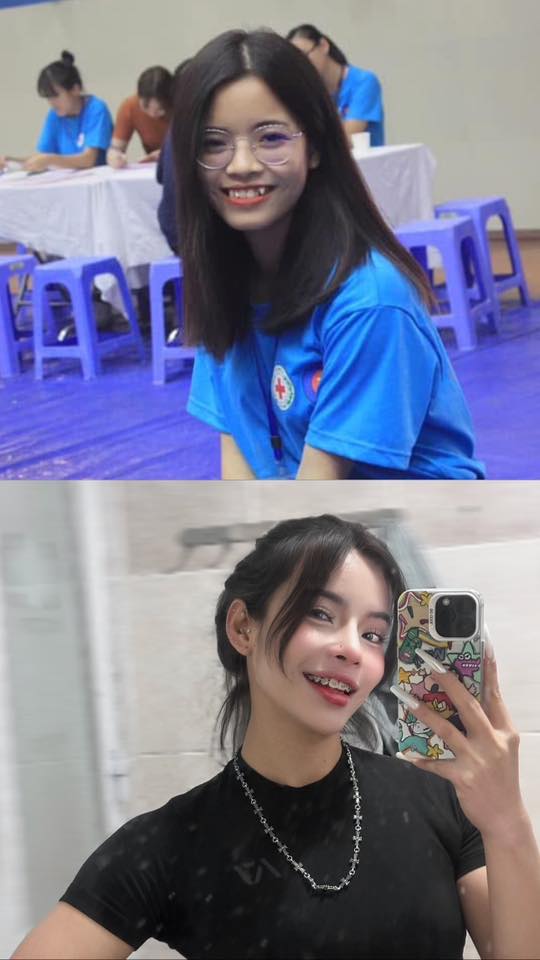 Hình ảnh nữ gymer trước khi thay đổi