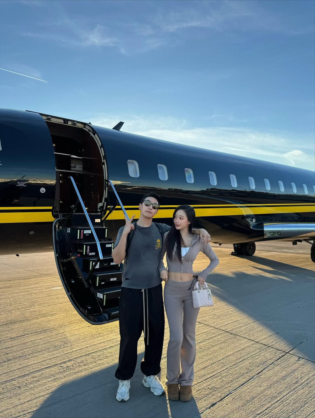 Min Ji và chồng tận hưởng cuộc sống viên mãn