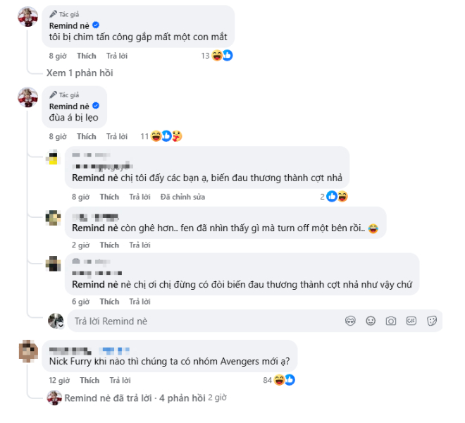 Remind tiết lộ nguyên nhân đeo băng mắt