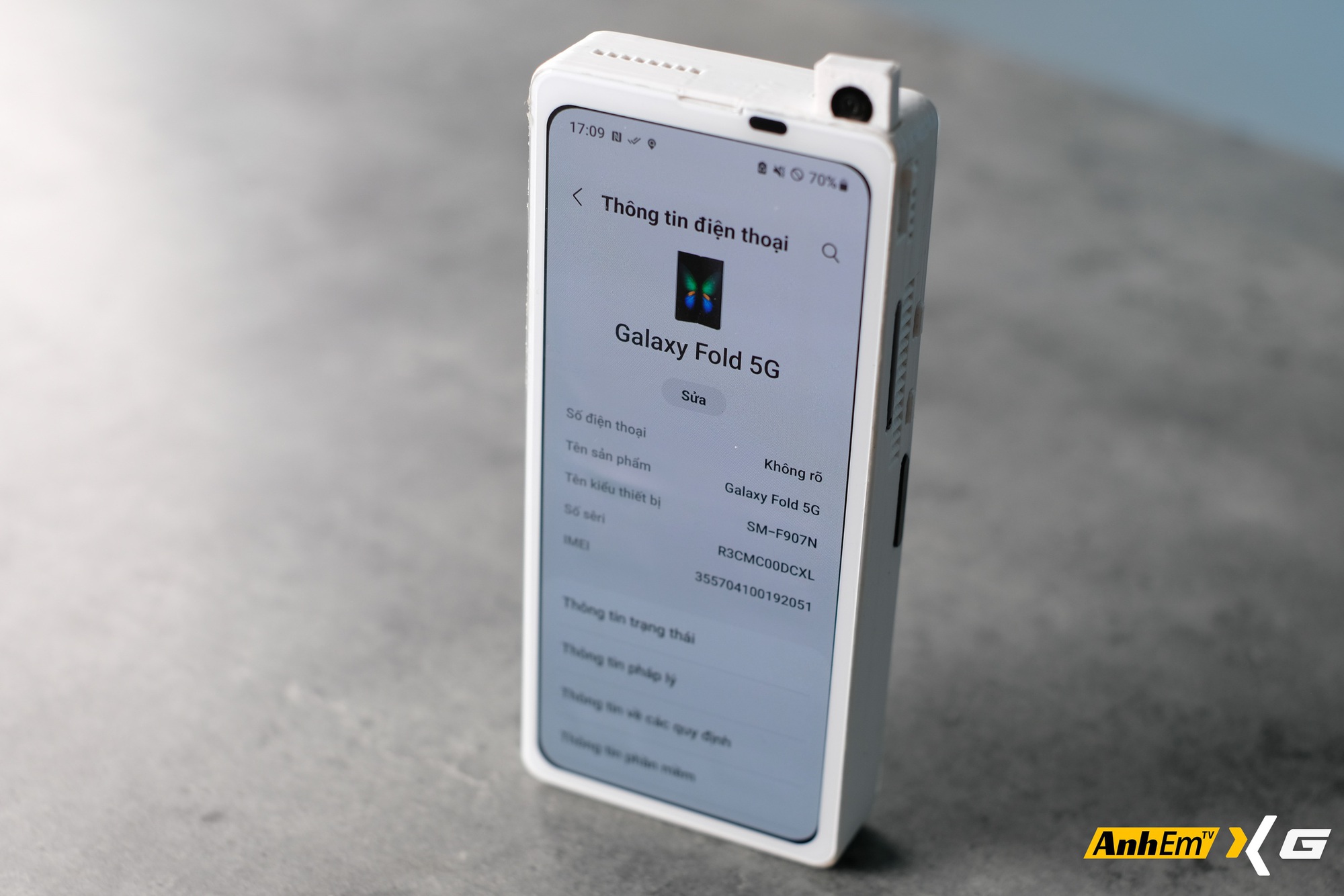 Pin dung lượng lớn trên Galaxy Z Fold mini version Fat