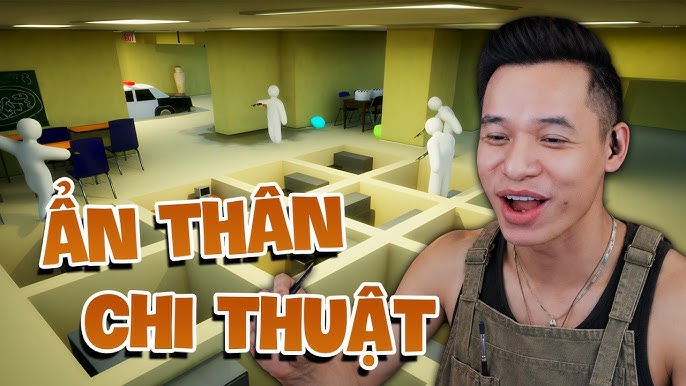 Nhân vật được tô màu hòa quyện vào môi trường