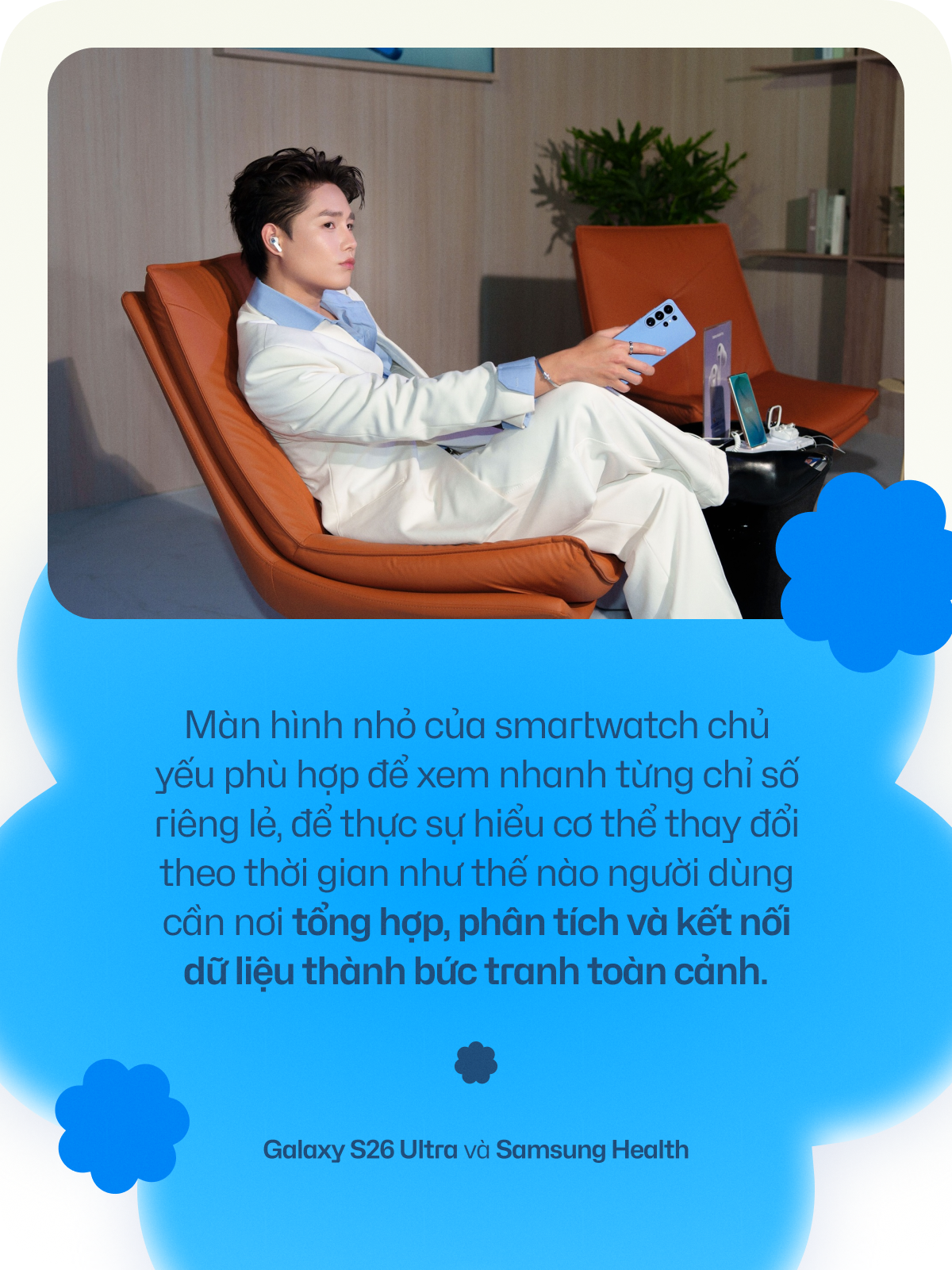 Dashboard tổng quan sức khỏe trên Galaxy S26 Ultra