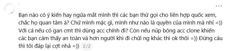 Phản hồi chính chủ liên quan đến trang phục concert